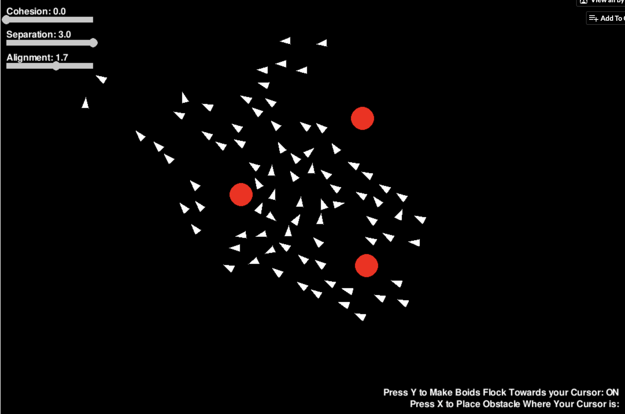 Boids Flocking Simulator